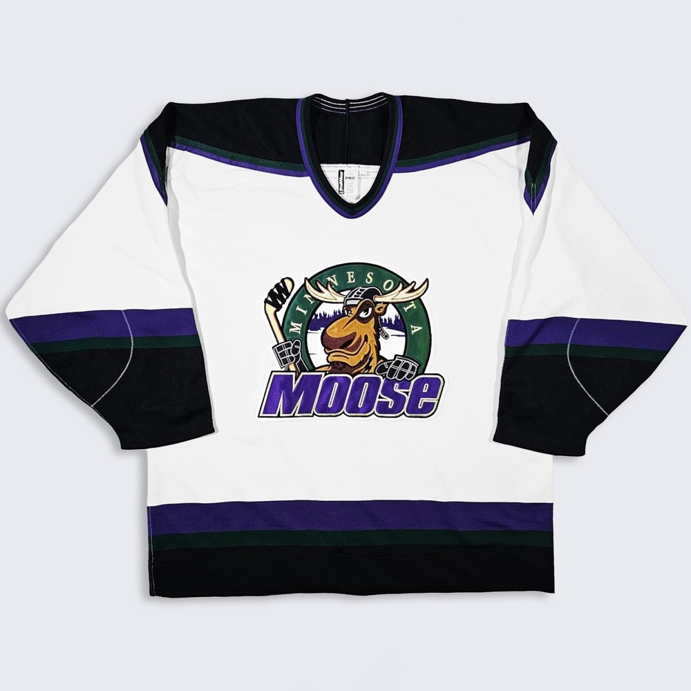Minnesota Moose Vintage 90s Authentic Bauer Hockey Jersey